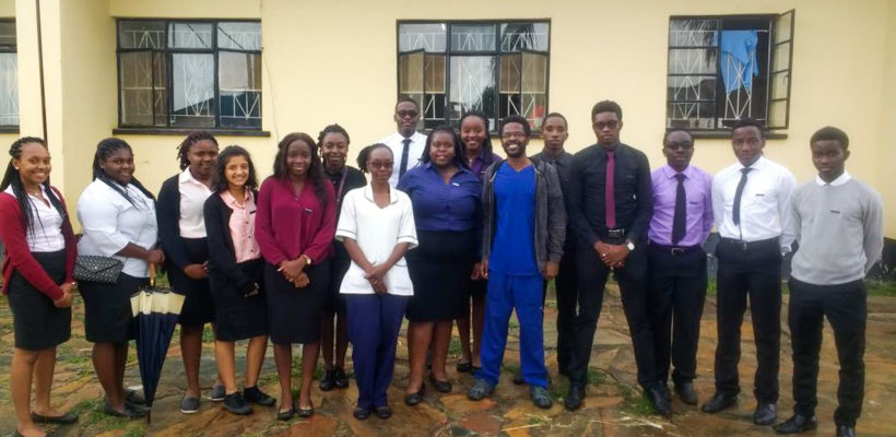 Sixth Form Prefect Team Visit Mkushi Hospital